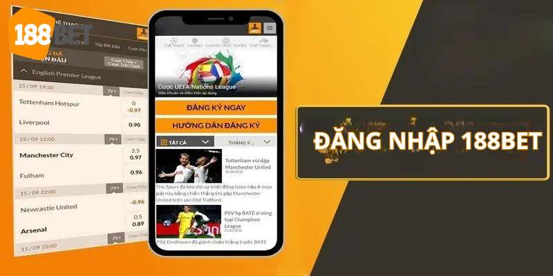 Các bước đăng nhập nhà cái trực tuyến 188Bet cụ thể nhất