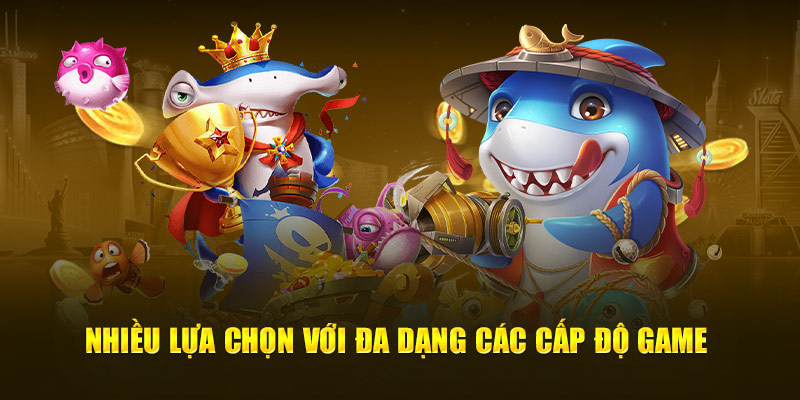 Nhiều lựa chọn với đa dạng các cấp độ game